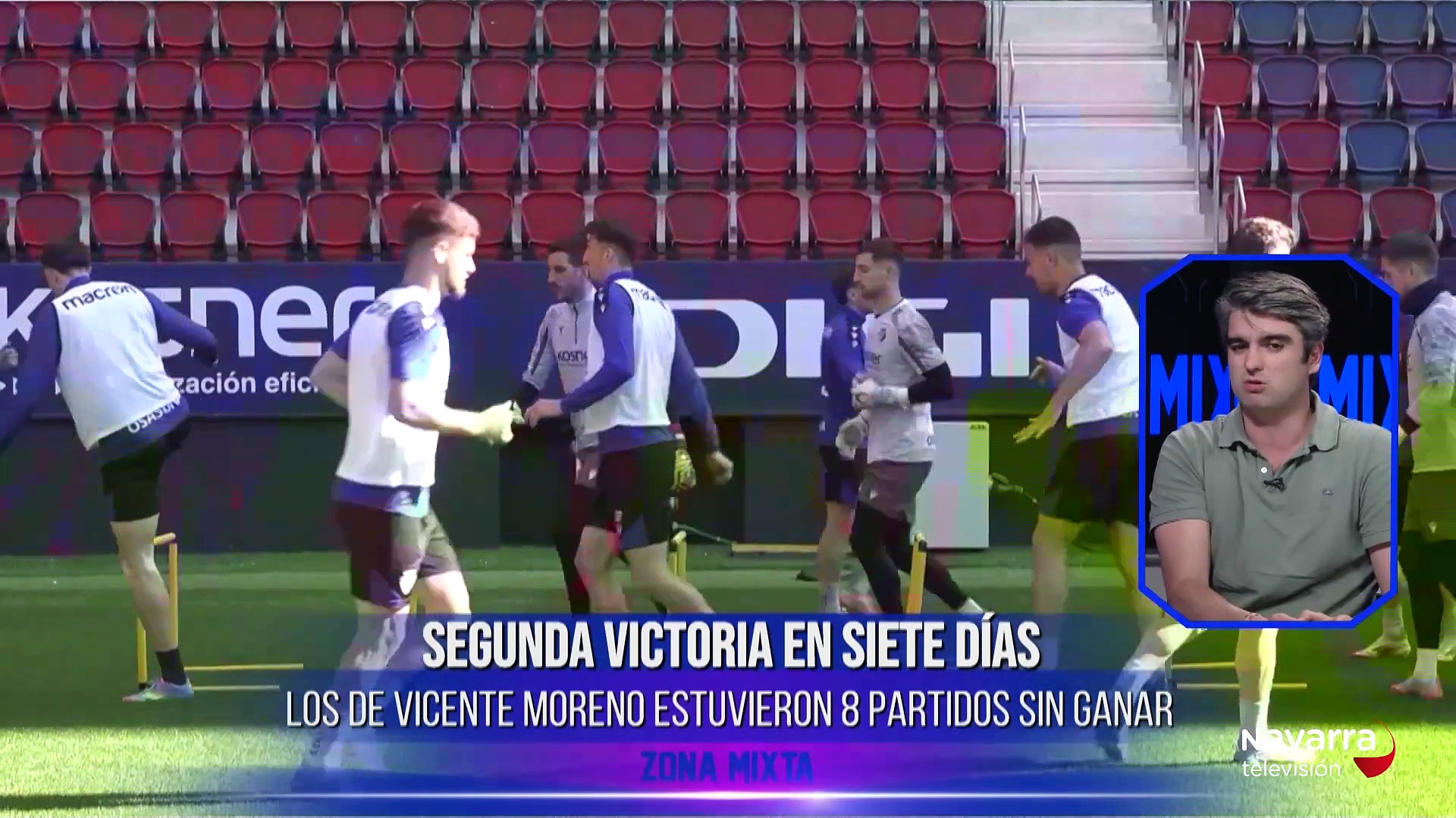 Zona Mixta 22/04/2025 Analizamos la victoria de Osasuna junto a María Irisarri y Luis Echenique. Además, hablamos con Imanol Arregui tras su vuelta de Japón y con Jorge Aguirre sobre el primer torneo inclusivo de Fútbol 8